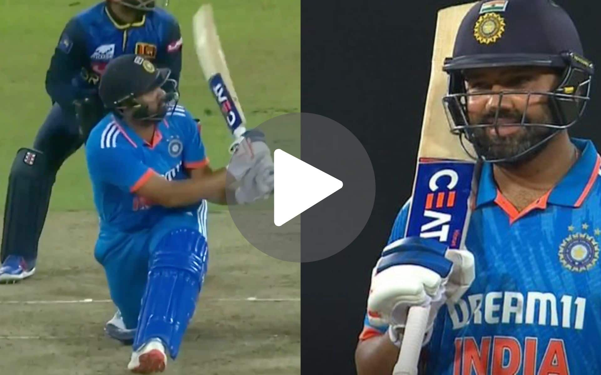 [Watch] Rohit Sharma Brings Up Historic Fifty With A Maximum